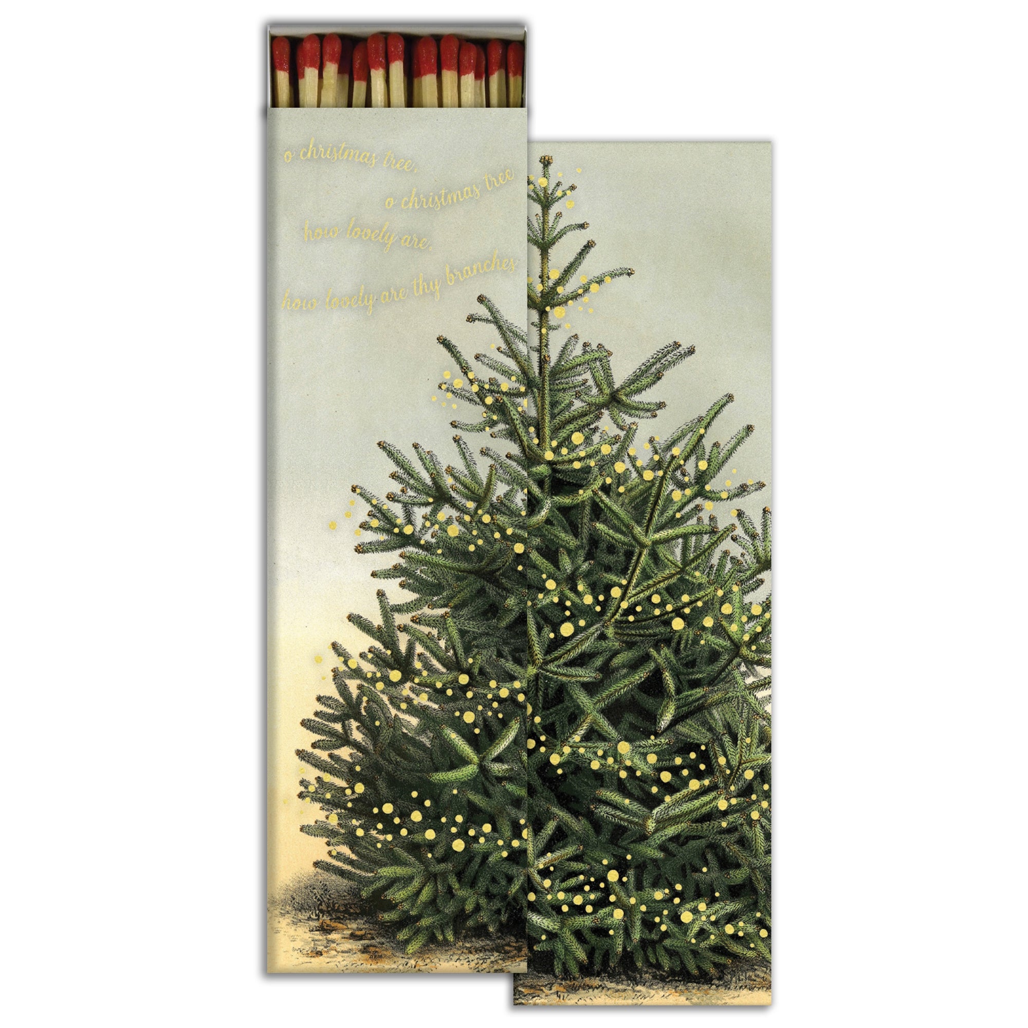 Matches - Oh, Christmas Tree - Gold Foil