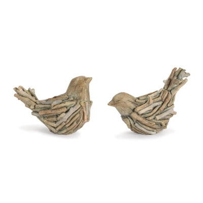 Bird (2 Asst) 4.25"H, 4.5"H Resin