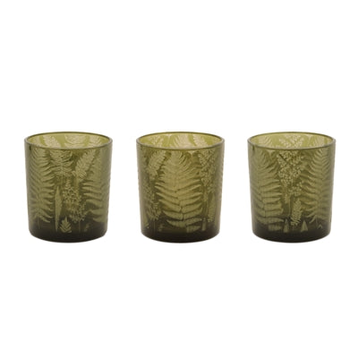 Votive Holder (Set of 3) 3"D x 3.5"H Glass