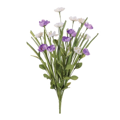 Mini Floral Bush 20”H Polyester/EVA