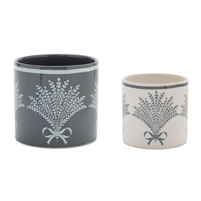 Container (Set of 2) 4"D x 4"H, 5"D x 5"H Dolomite