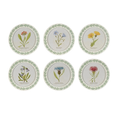 Floral Plaque (6 Asst) 9.5”D Wood/Glass