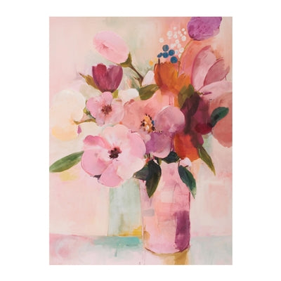 Florals in Vase Print 24"L x 31.5"H Canvas
