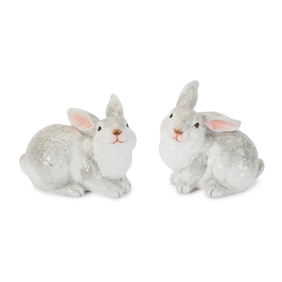 Rabbit (2 Asst) 6.25"L x 5"H Terra Cotta