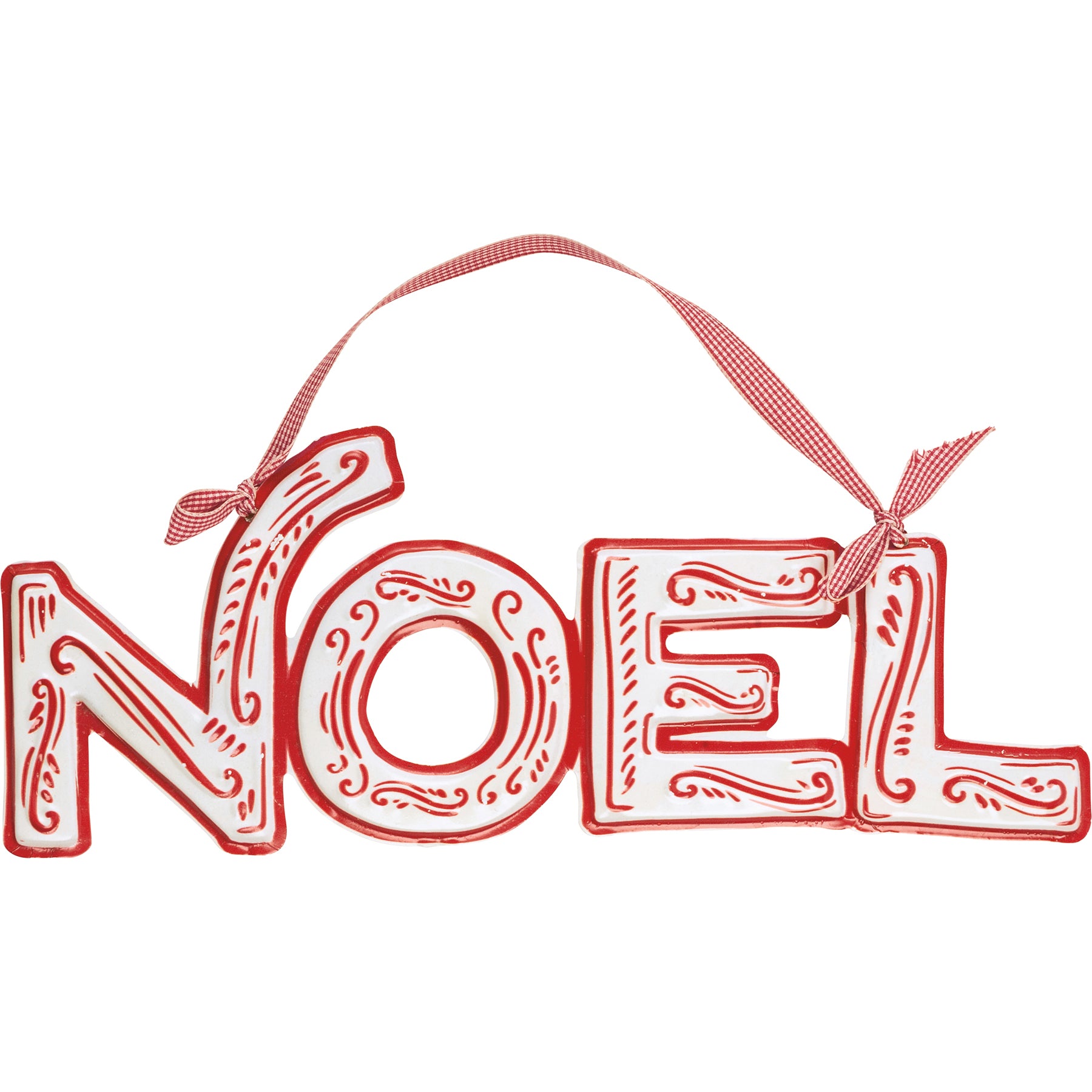 Large Noel Hanging Metal Décor