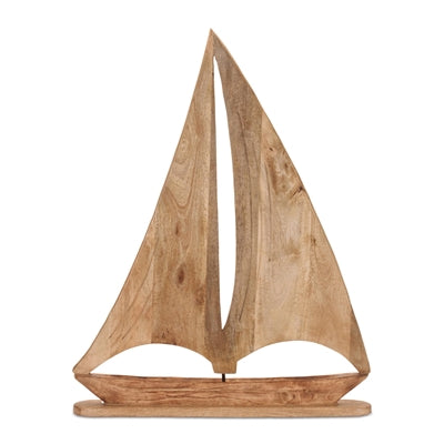 Sailboat 27.5"L x 35.5"H Wood