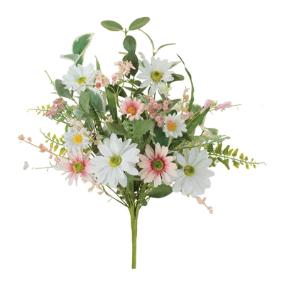 Mixed Daisy Bush 18”H Polyester