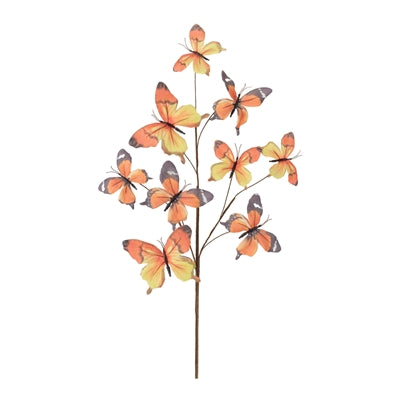 Butterfly Spray 32”H Polyester