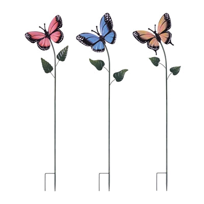 Butterfly Stake (3 Asst) 60”H Iron