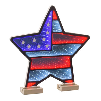 Star Flag Ekkolight 13.5”H Acrylic UL Plug