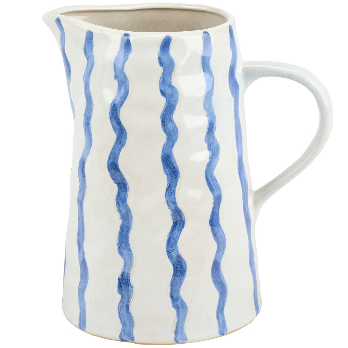Blue Stripe Pitcher