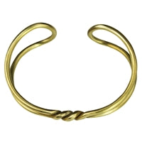 Bracelet - Double Loop and Twist, Brass