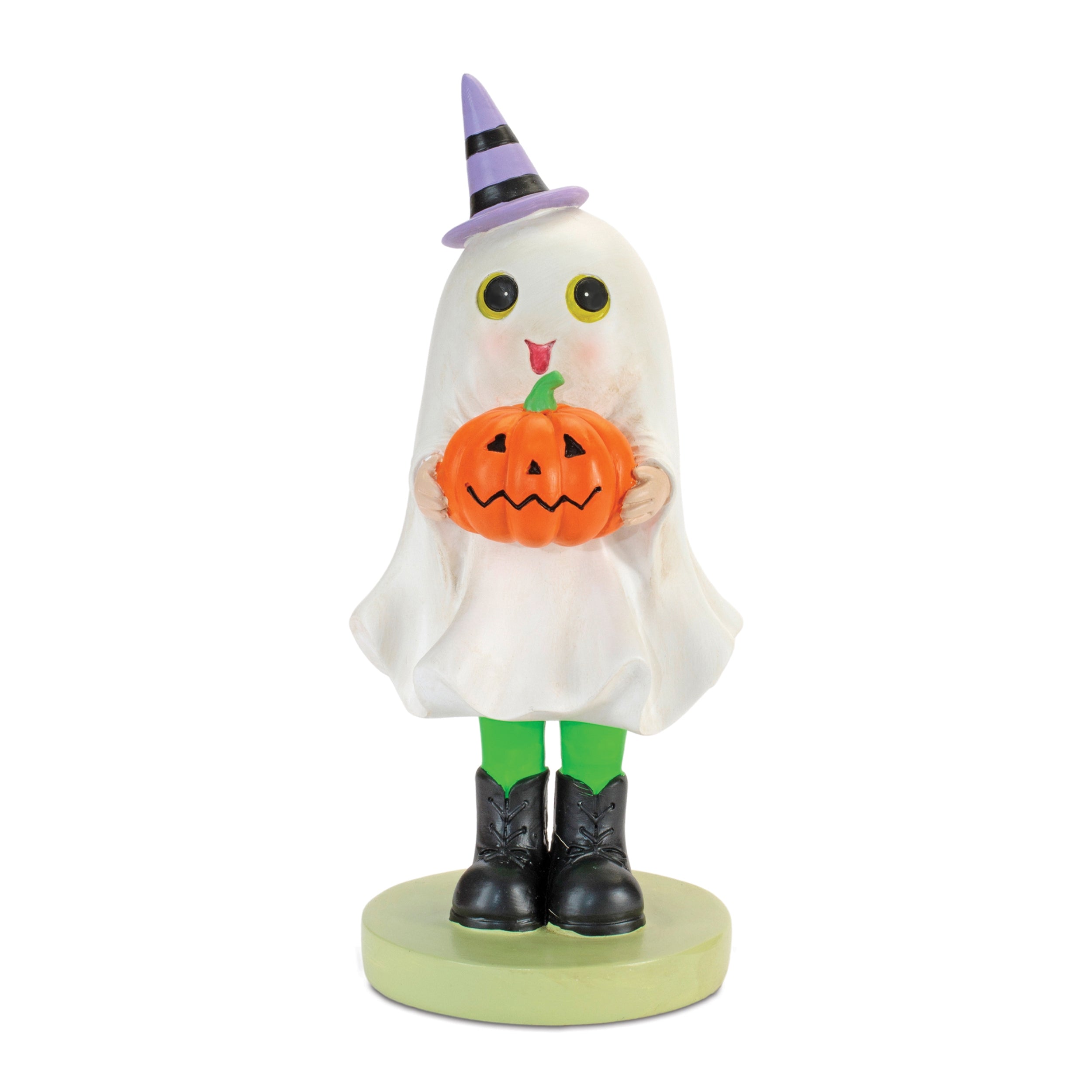 Trick Or Treat Ghost w/ Jack O Lantern