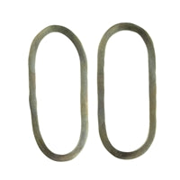 Copa Oval Earring with Post, Brass