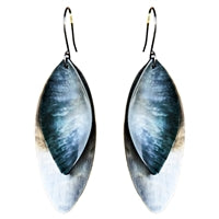 Dona Earring, Silver, Mother of Pearl - Dark