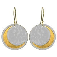 Earring - Crescent Moon, White