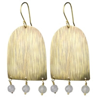 Marin Arch Earring, White Onyx - Lrg