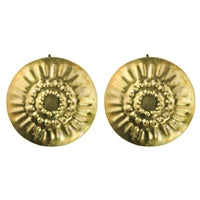 Obara Earring, Brass, Round