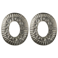 Obara Earring, Silver, Oval Cut-Out