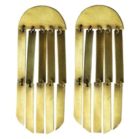 Summit Earring, Dangling Capsule, Brass