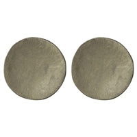 Gia Circle Post Earring, Silver