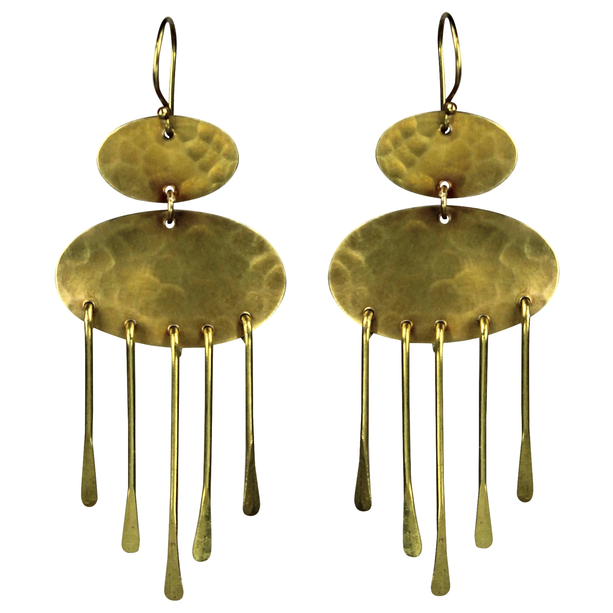 Double Oval Dangling Earring