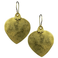 Petal Earring, Brass