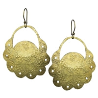 Rata Earring, Brass