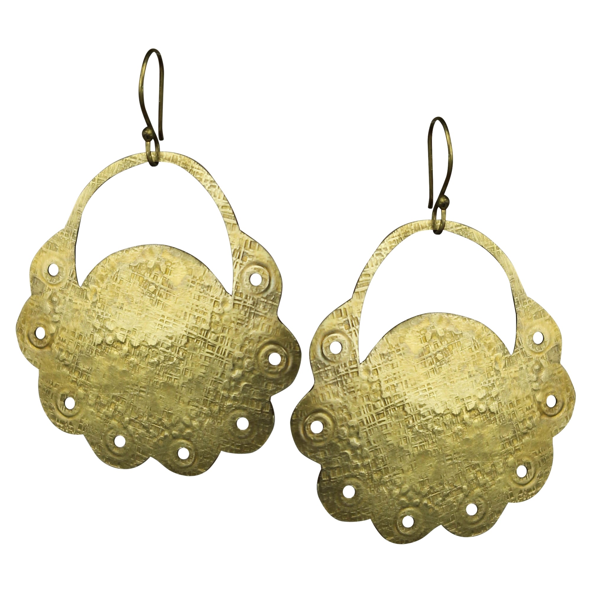 Rata Earring, Brass