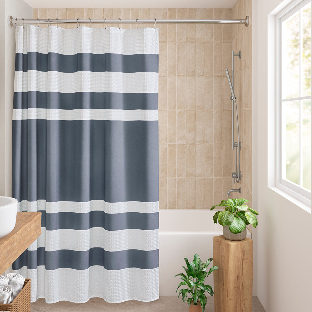 Spa Waffle Shower Curtain