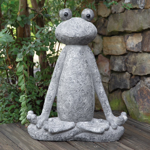 Meditating Frog Statue