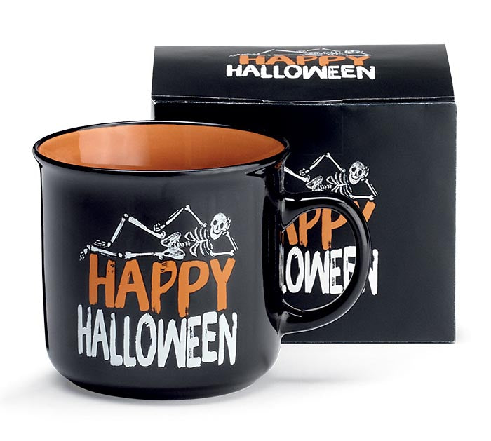 Happy Halloween Skeleton Mug