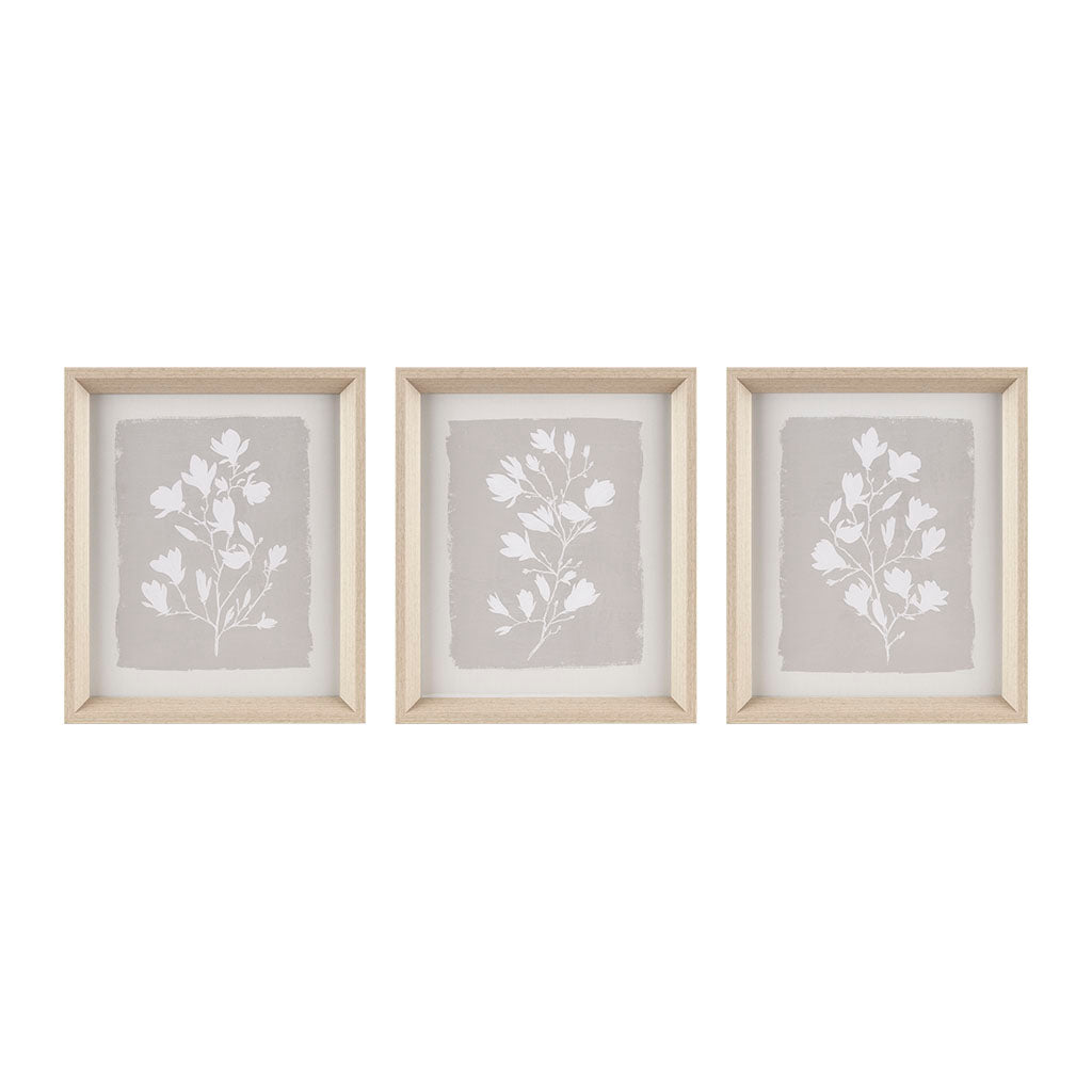 Fair Florets Sketch 2-piece Framed Glass and Matted Wall Art Set
