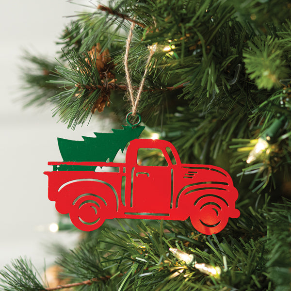 Red Truck with Tree Ornament - Min of 4