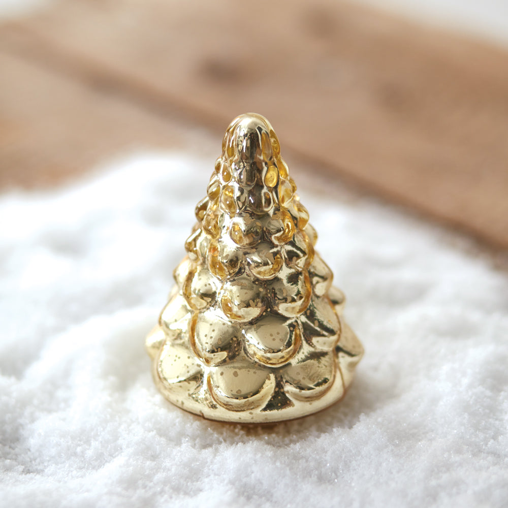 Gold Mercury Glass Christmas Tree