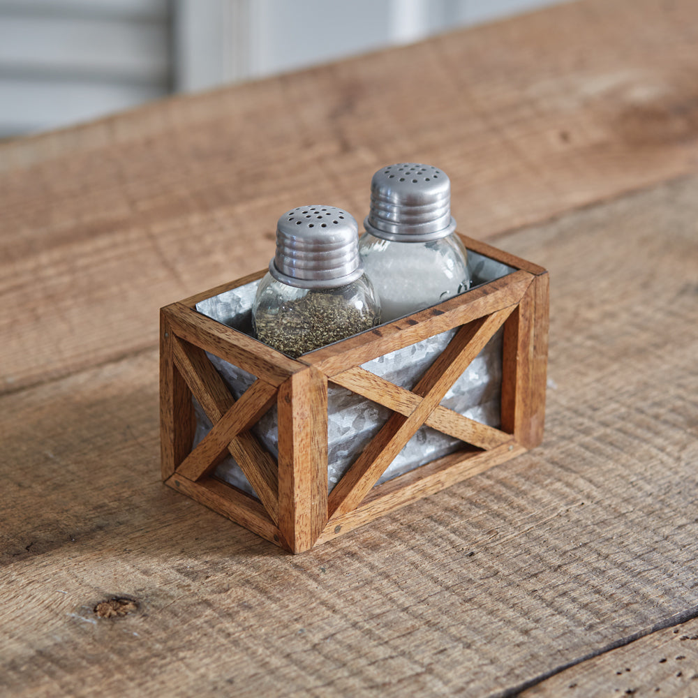 Barn Door Salt & Pepper Holder
