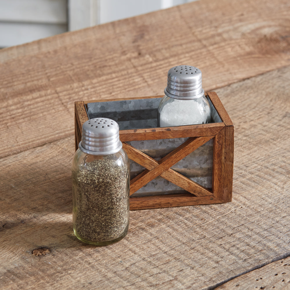 Barn Door Salt & Pepper Holder