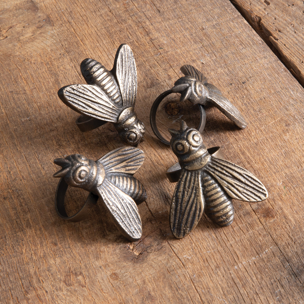 Honeybee Napkin Rings (S/4)