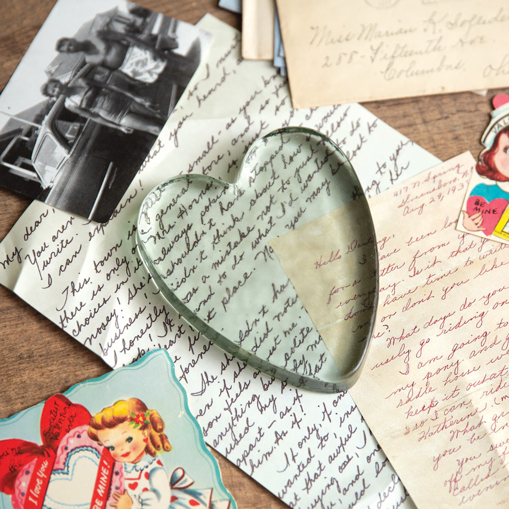 Blocked Glass Heart - (S/2)