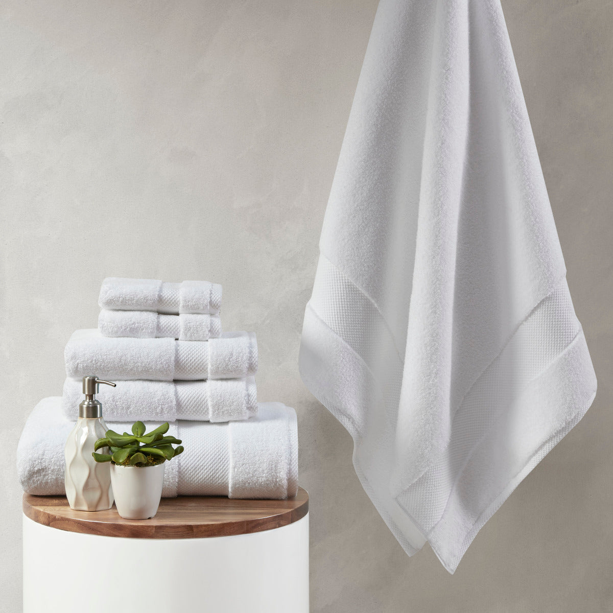 Splendor Cotton 6 Piece Bath Towel Set