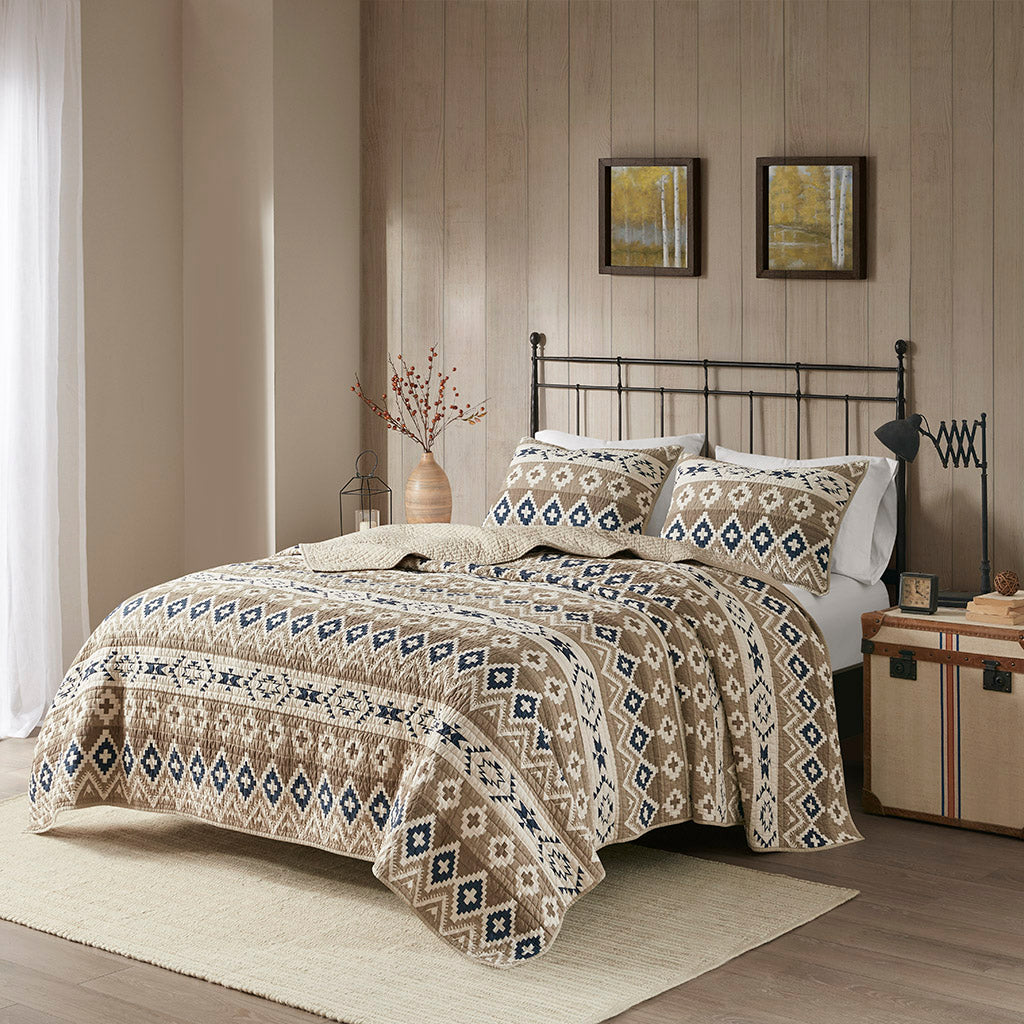 Montana Olsen 3 Piece Oversized Cotton Quilt Set