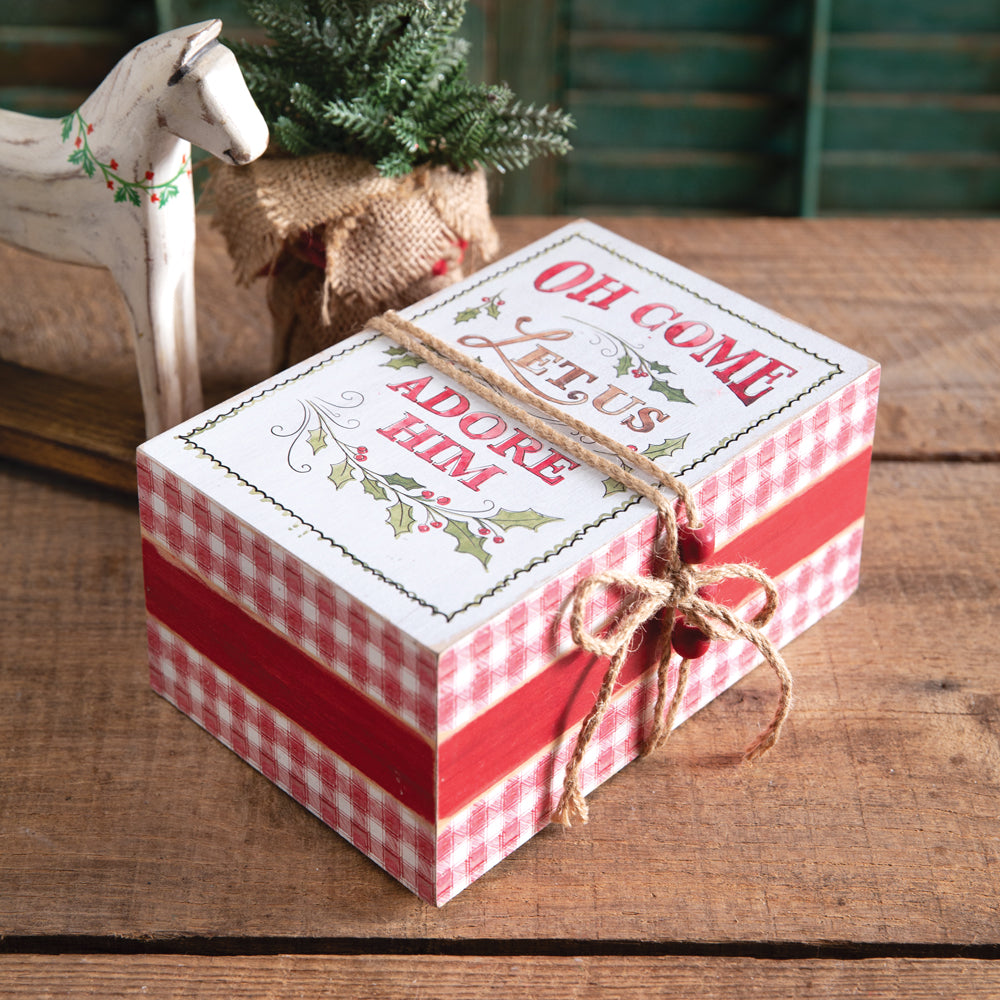 Christmas Decorative Book Stack