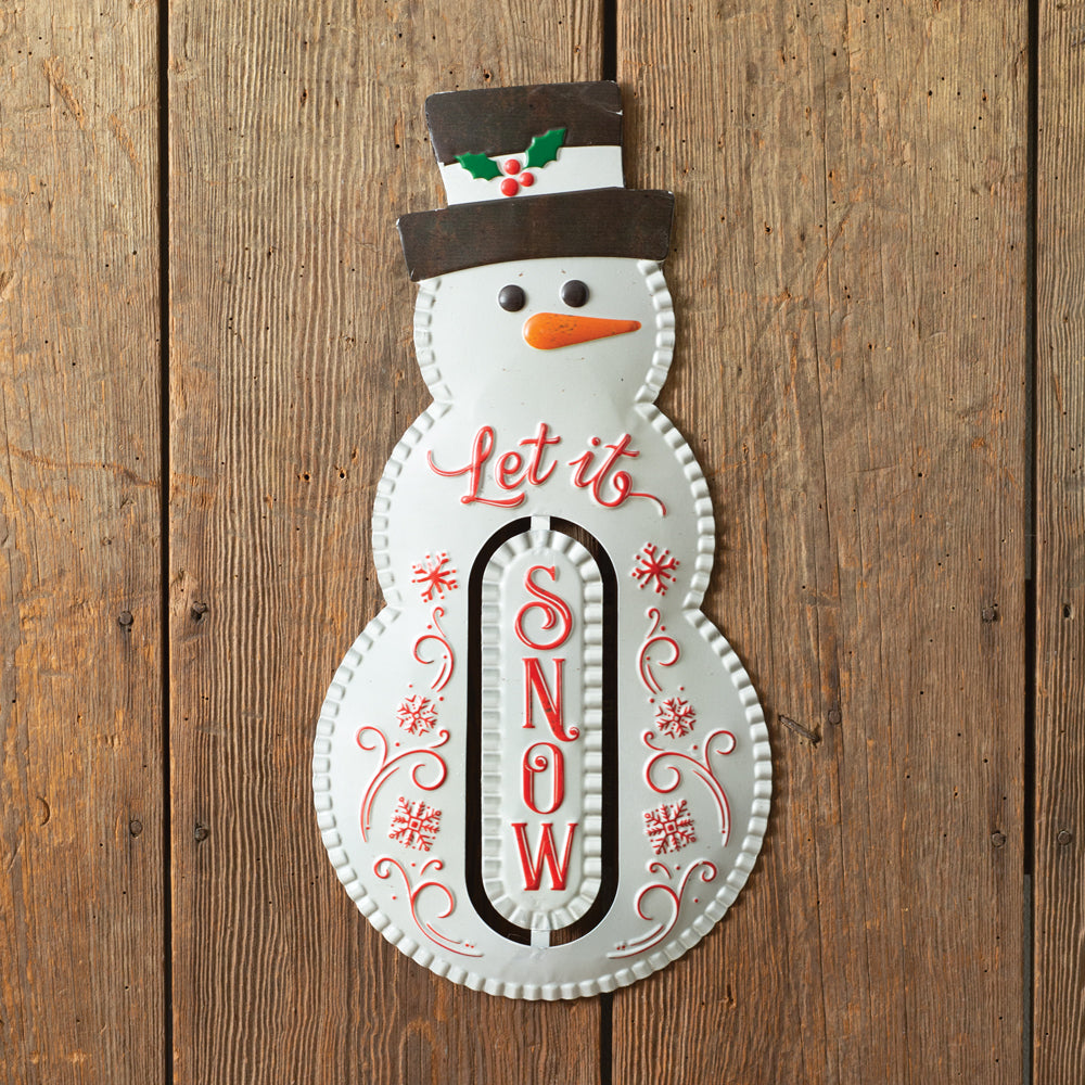 Let It Snow Snowman Wall Art