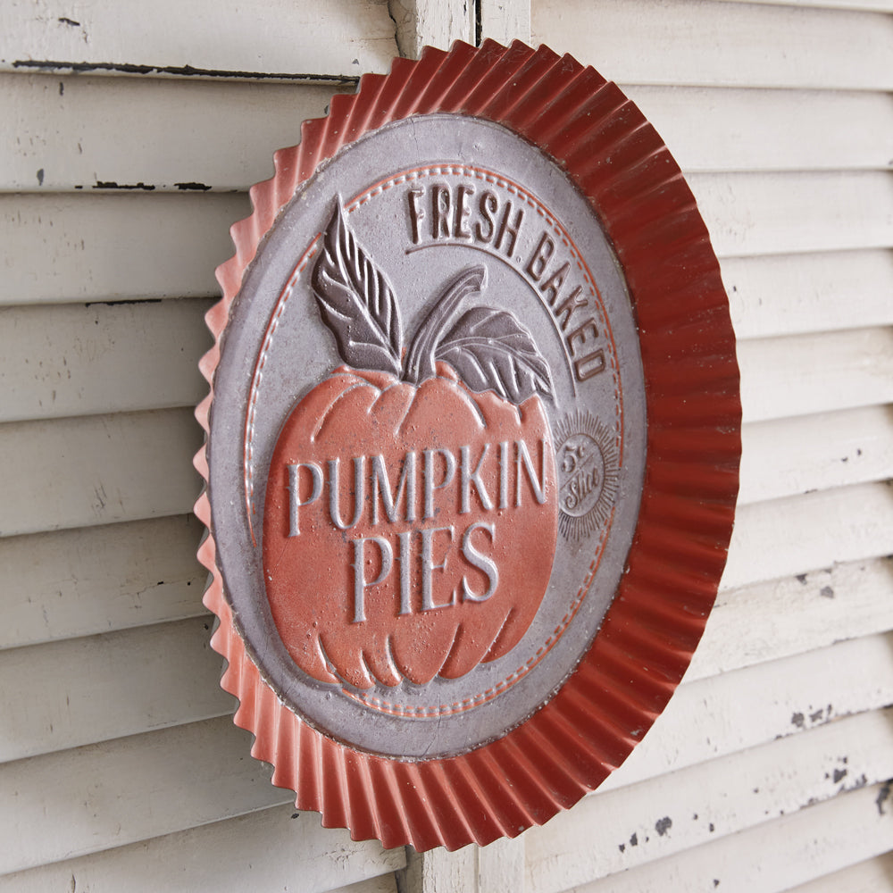 Large Pumpkin Pies Bottle Cap Sign