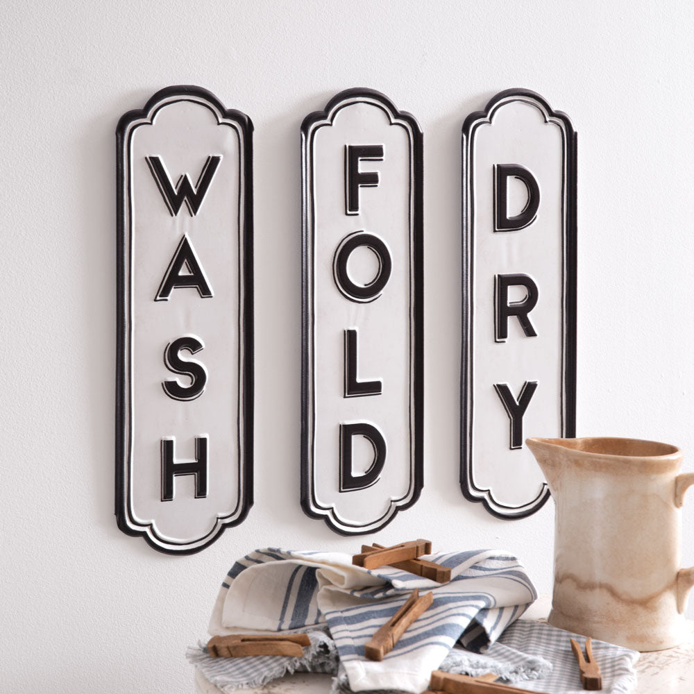Wash Dry Fold Wall Art