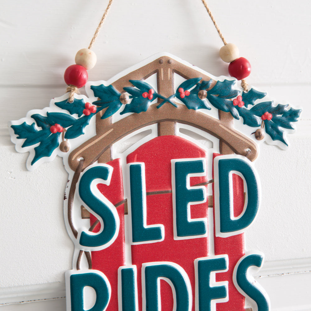 Sled Rides Hanging Wall Art