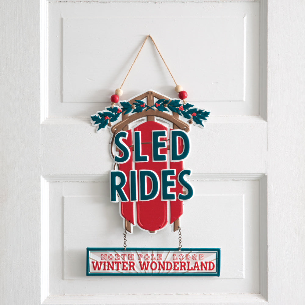 Sled Rides Hanging Wall Art