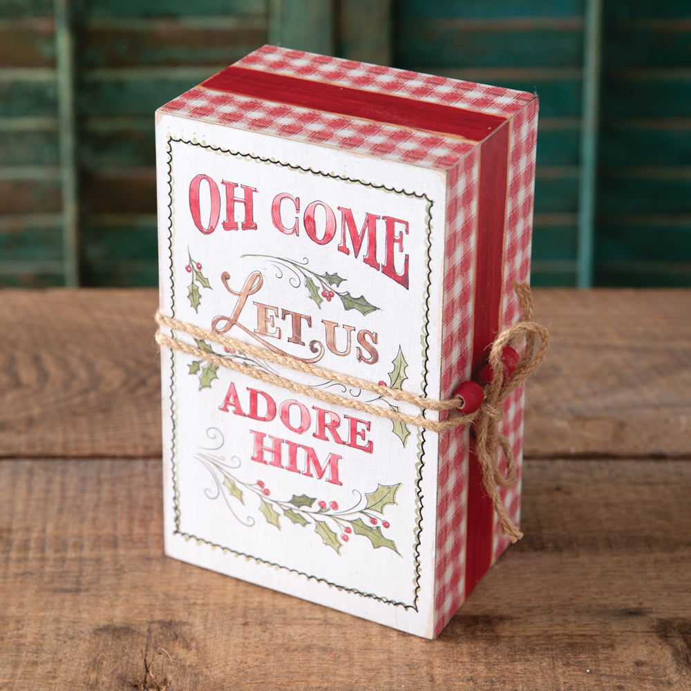 Christmas Decorative Book Stack