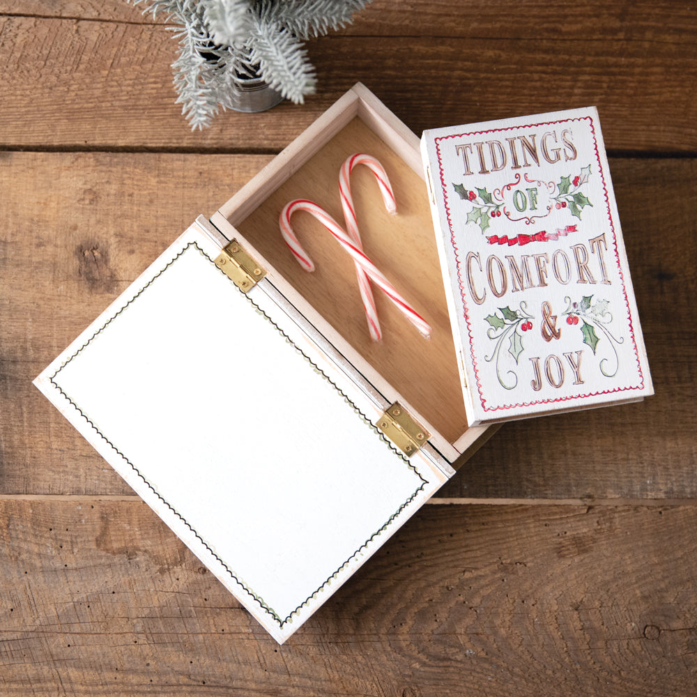 Christmas Sentiment Trinket Boxes (S/2)