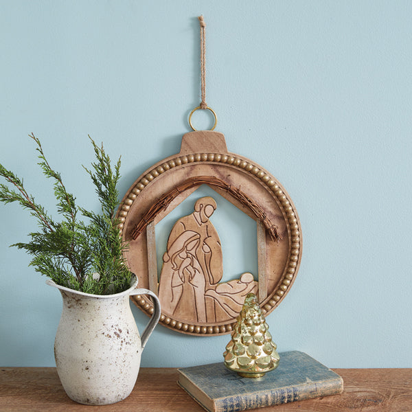 Manger Wall Scene Ornament
